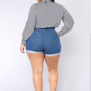  Denim Shorts - Medium Wash
